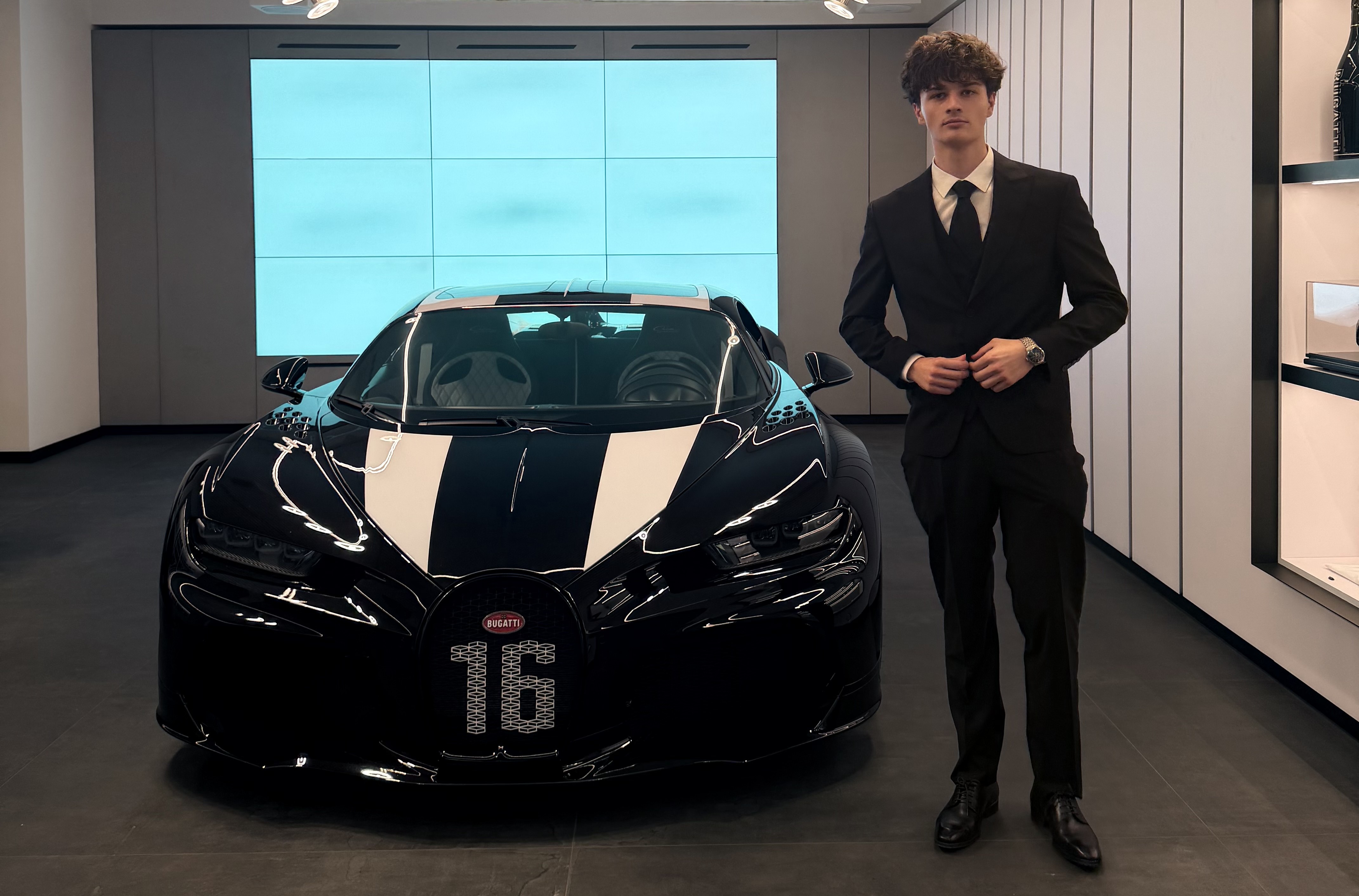 Exotic hypercar showroom